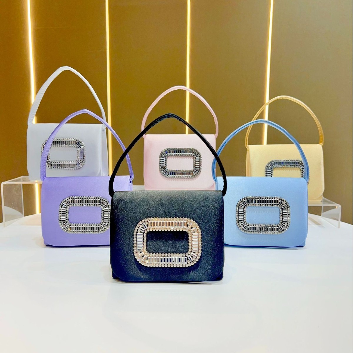 Tassel Fringe Trim - Tas Tangan Persegi Mini Mewah Tas