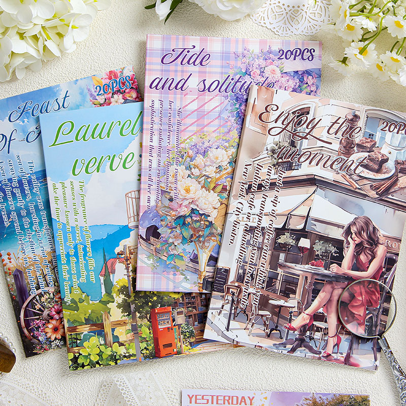 20 buah/buku stiker hewan peli - Embellishments For Scrapbooking ulasan dan harga