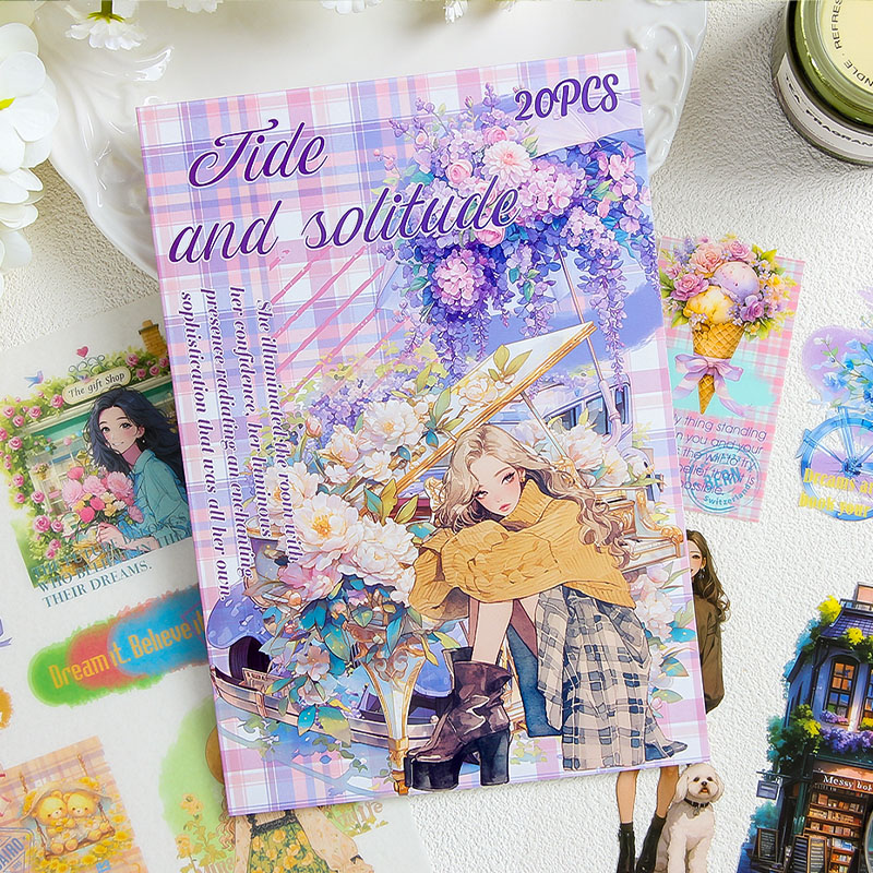 20 buah/buku stiker hewan peli - Embellishments For Scrapbooking ulasan dan harga