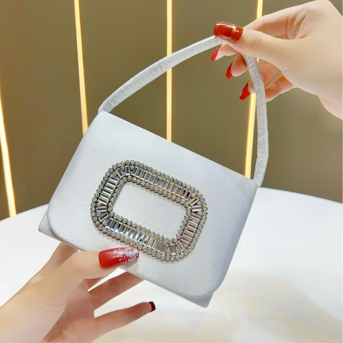 Tas Tangan Persegi Mini Mewah  - Tassel Fringe Trim ulasan dan harga
