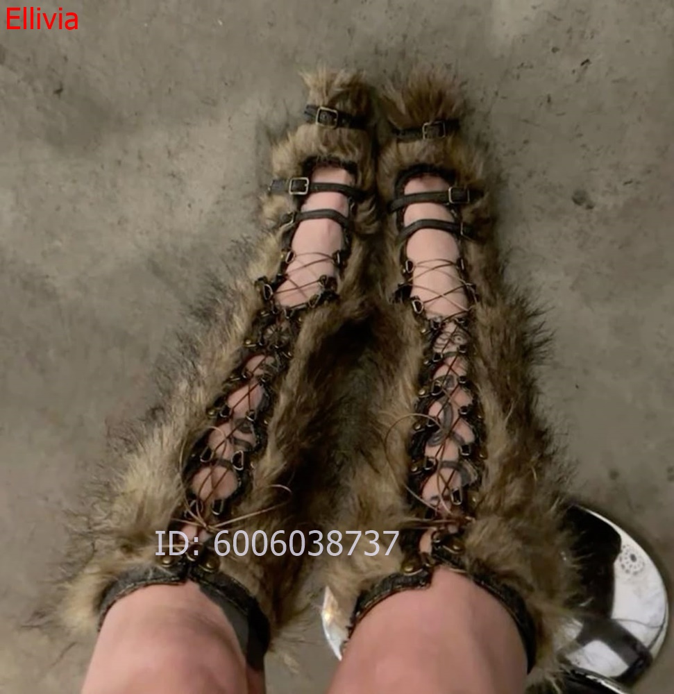 Sepatu bot setinggi lutut berb - Elastic Lace Trim ulasan dan harga